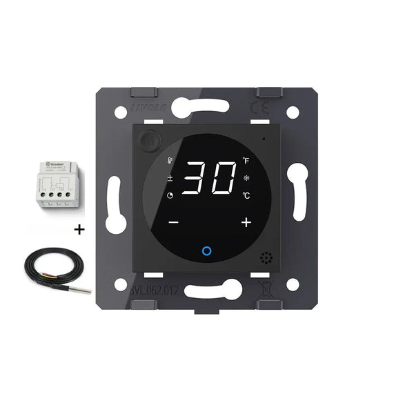 Livolo | Zwart | SR | Thermostaat voor vloerverwarming met CV | Smart Home