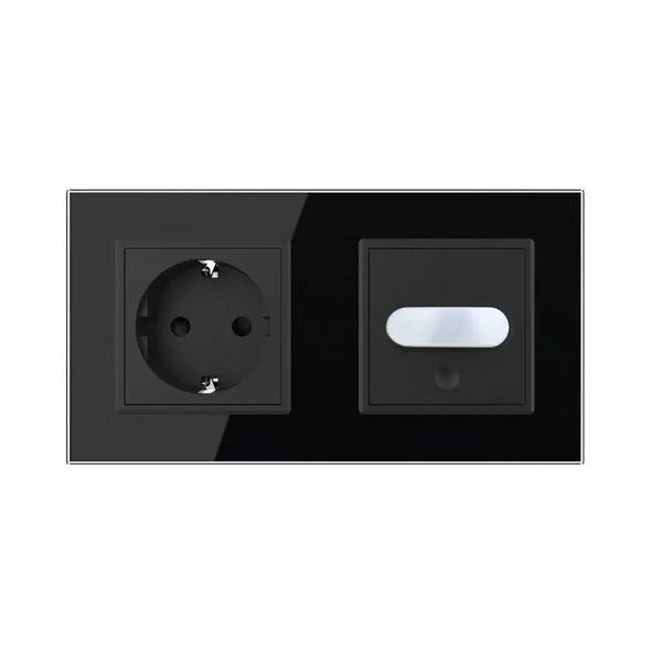 Livolo | Zwart | SR+SR | Aan/Uit | Wandcontactdoos | Bewegingsmelder Livolo Nederland B.V.
