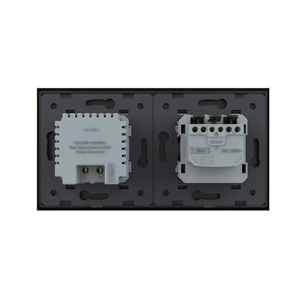 Livolo | Zwart | SR+SR | Wandcontactdoos | Wandverlichting Livolo Nederland B.V.