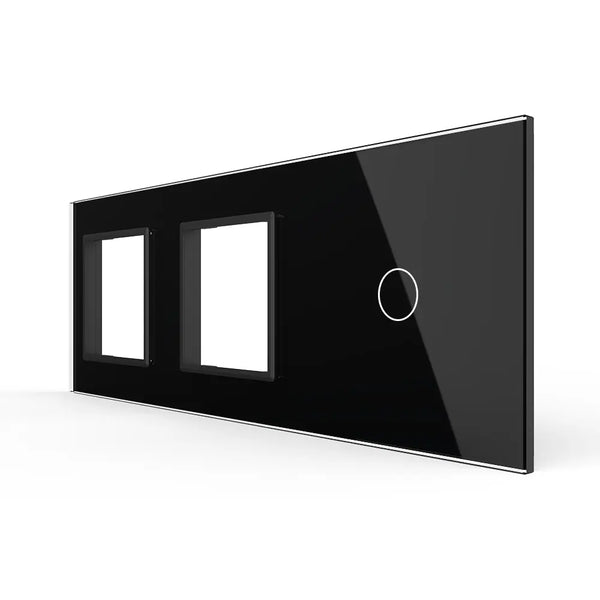 Livolo | Zwart | SR+SR+1 | Glasplaat | Combinatie Livolo Nederland B.V.