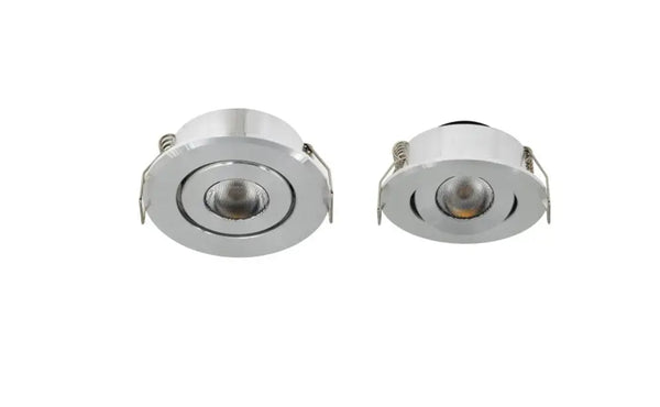 Mini Inbouwspot | Zilver | Kantelbaar en Richtbaar | IP44 | Rond | ø 45mm Livolo Nederland B.V.