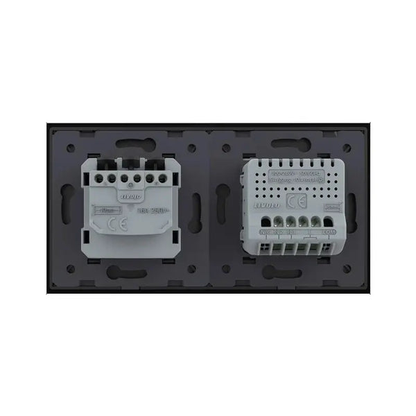 Livolo | Zwart | 2+SR | Aan/Uit | Schakelaar | Wandcontactdoos Livolo Nederland B.V.