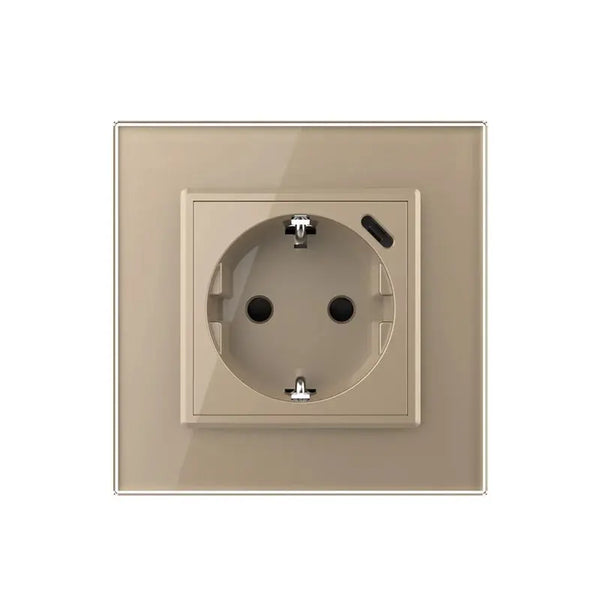 Livolo | Goud | SR | Wandcontactdoos + USB-C oplader Livolo Nederland B.V.