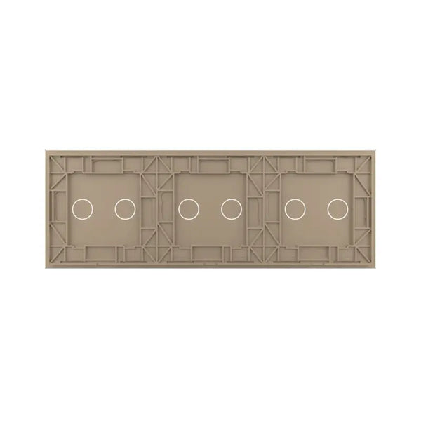 Livolo | Goud | 2+2+2 | Glasplaat | Touchschakelaar Livolo Nederland B.V.