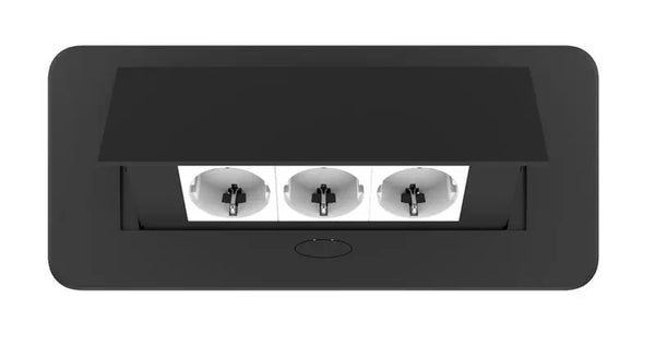 Livolo | Zwart | 3 | Pop-Up Stekkerdoos | Push | Inbouw | Stopcontacten - Wit Livolo Nederland B.V.