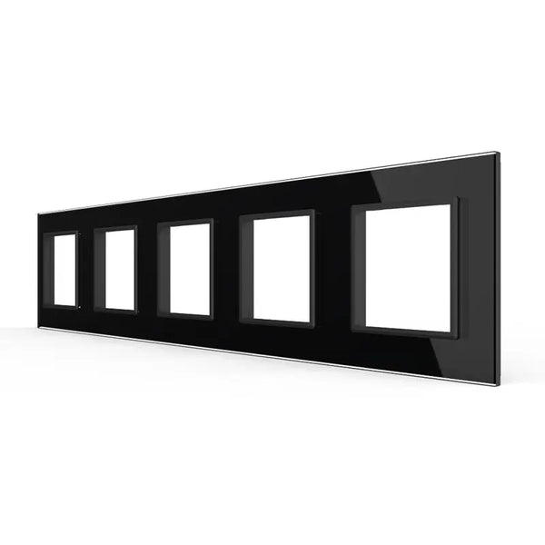 Livolo | Zwart | SR+SR+SR+SR+SR | Glasplaat Livolo Nederland B.V.