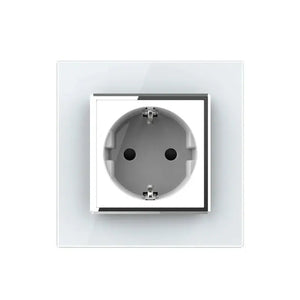 Livolo | Wit | SR | Wandcontactdoos | Chrome frame Livolo Nederland B.V.