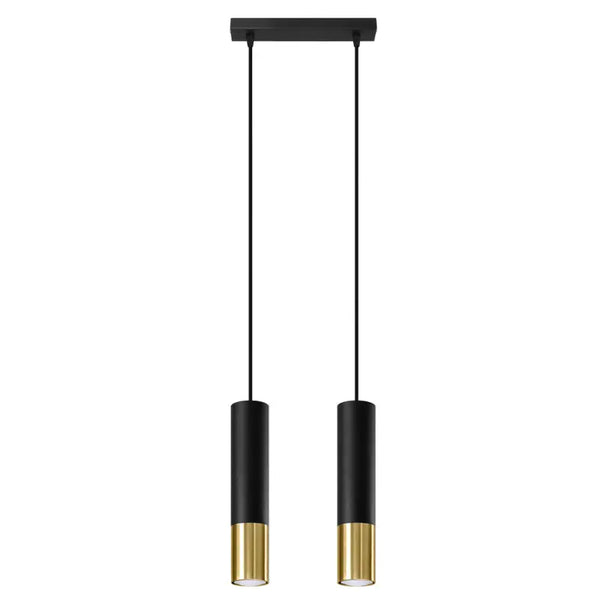 Hanglamp | 2 | Zwart met gouden buitenzijde | Luxe LED Livolo Nederland B.V.