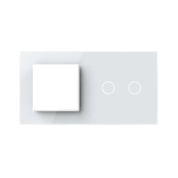 Livolo | Wit | SR+2 | Glasplaat | Combinatie Livolo Nederland B.V.