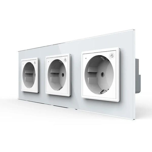 Livolo | Wit | SR+SR+SR | Wandcontactdoos | Smart Home Livolo Nederland B.V.