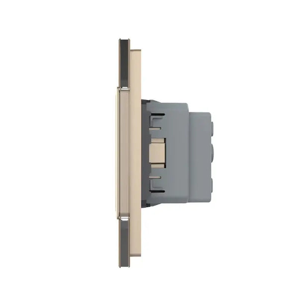 Livolo | Goud/Zwart | SR+SR | Wandcontactdoos Livolo Nederland B.V.