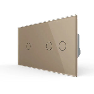 Livolo | Goud | 1+2 | Aan/Uit | Schakelaar | Smart Home Livolo Nederland B.V.