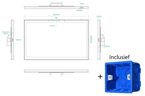 Livolo | Touchscreen | Inbouw Tablet | Android | 15,6" inch | Zwart | Smart Home Livolo Nederland B.V.