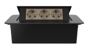 Livolo | Zwart | 3 | Pop-Up Stekkerdoos | Push | Inbouw | Stopcontacten-Goud Livolo Nederland B.V.