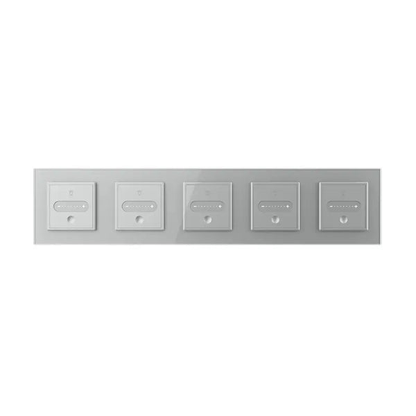 Livolo | Grijs | SR+SR+SR+SR+SR | Slide-Dimmer | Smart Home Livolo Nederland B.V.