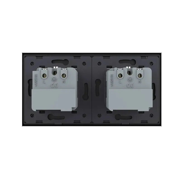 Livolo | Zwart | SR+SR | Wandcontactdoos | Smart Home Livolo Nederland B.V.