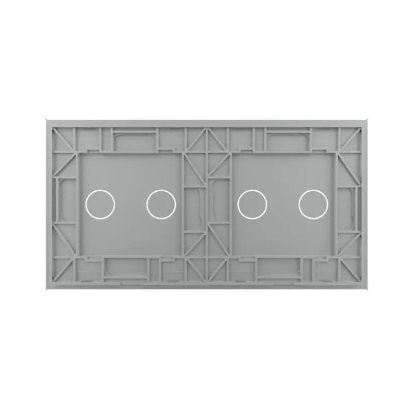 Livolo | Grijs | 2+2 | Glasplaat | Touchschakelaar Livolo Nederland B.V.
