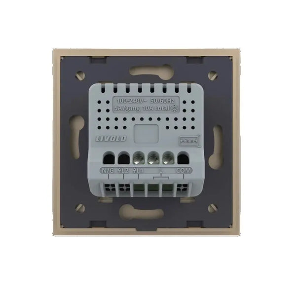 Livolo | Goud | 1 | Aan/Uit | Schakelaar