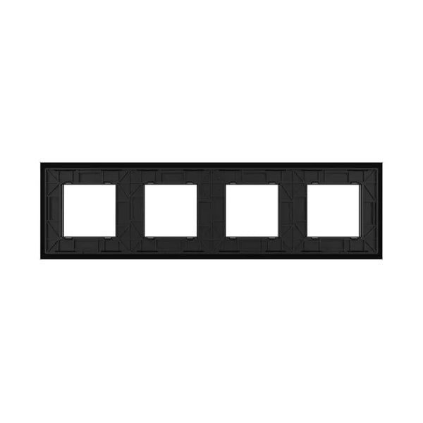 Livolo | Zwart | SR+SR+SR+SR | Glasplaat Livolo Nederland B.V.