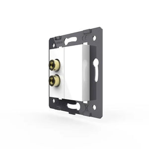 Livolo | Wit | SR | Audio- Banaan stekker | Blindplaat Livolo Nederland B.V.