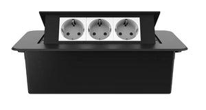 Livolo | Zwart | 3 | Pop-Up Stekkerdoos | Push | Inbouw | Stopcontacten - Wit Livolo Nederland B.V.