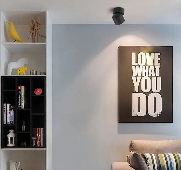 Opbouwspot | Zwart | 1 | Deluxe LED | 360 Graden | Rond Livolo Nederland B.V.