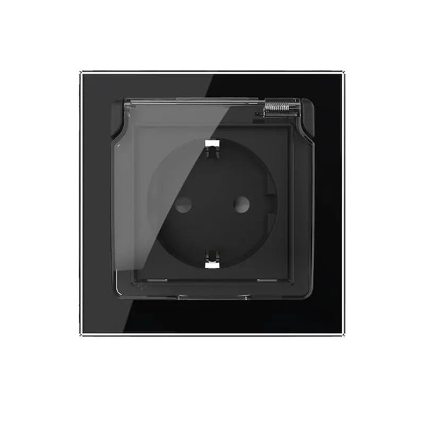 Livolo | Zwart | SR | Spatwaterdicht IP44 | Klapdeksel Livolo Nederland B.V.