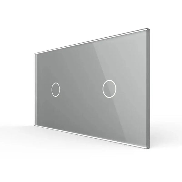 Livolo | Grijs | 1+1 | Glasplaat | Touchschakelaar Livolo Nederland B.V.