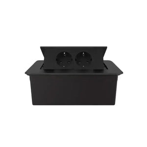 Livolo | Zwart | 2 | Pop-Up Stekkerdoos | Push | Inbouw | Stopcontacten - Zwart Livolo Nederland B.V.
