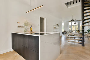 Livolo touch pulsschakelaar met potentiaalvrij contact voor domotica ginstalleerd in woonkamer