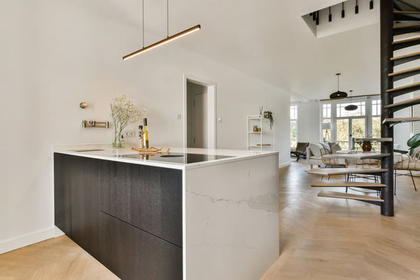 Livolo touch pulsschakelaar met potentiaalvrij contact voor domotica ginstalleerd in woonkamer