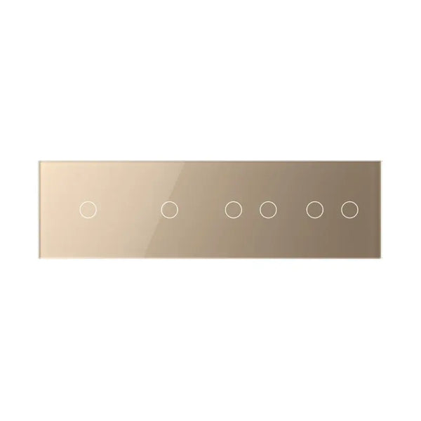 Livolo | Goud | 1+1+2+2 | Glasplaat | Touchschakelaar Livolo Nederland B.V.