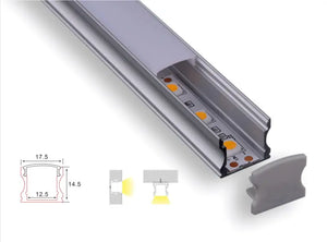 Profiel | Opbouw | 1 Meter | Recht | Aluminium | 17.5 x 14.5 | COB ledstrip Livolo Nederland