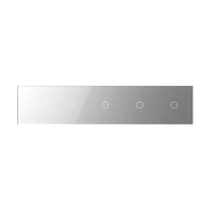 Livolo | Grijs | 1+1+1+1+1 | Glasplaat | Touchschakelaar Livolo Nederland B.V.