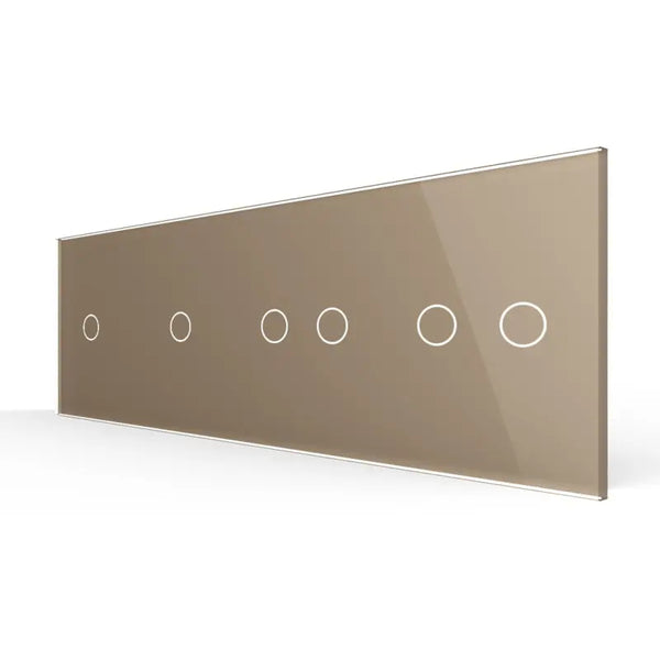 Livolo | Goud | 1+1+2+2 | Glasplaat | Touchschakelaar Livolo Nederland B.V.