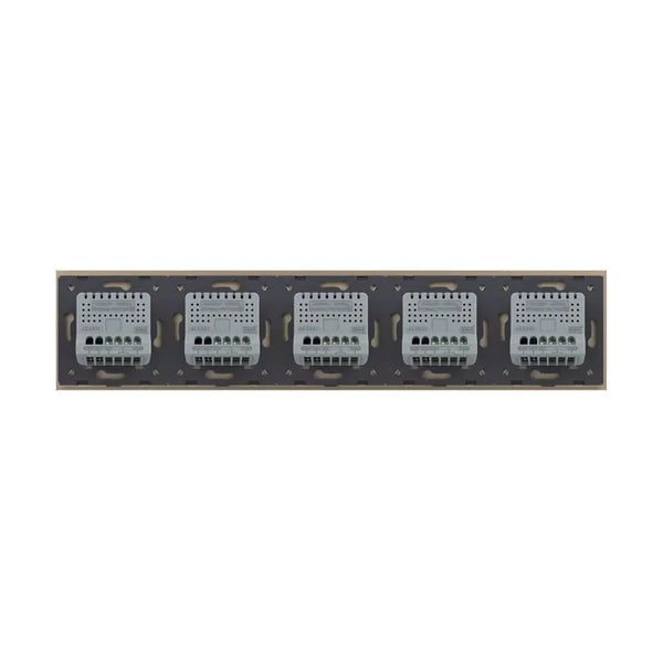 Livolo | Goud | SR+SR+SR+SR+SR | Slide-Dimmer | Wisselschakelaar | Smart Home Livolo Nederland B.V.