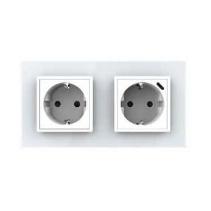 Livolo | Wit | SR+SR | Wandcontactdoos | Wandcontactdoos + USB-C oplader Livolo Nederland B.V.