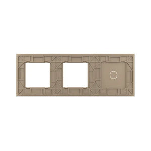 Livolo | Goud | 1+SR+SR | Glasplaat | Combinatie Livolo Nederland B.V.