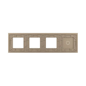 Livolo | Goud | 1+SR+SR+SR | Glasplaat | Combinatie Livolo Nederland B.V.