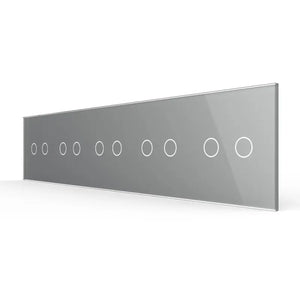 Livolo | Grijs | 2+2+2+2+2 | Glasplaat | Touchschakelaar Livolo Nederland B.V.