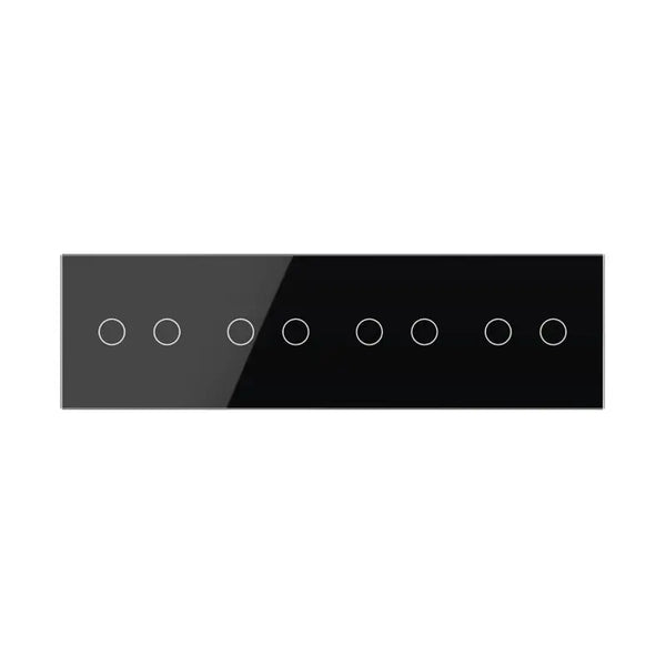 Livolo | Zwart | 2+2+2+2 | Glasplaat | Touchschakelaar Livolo Nederland B.V.
