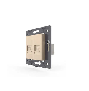 Livolo | Goud | SR | Netwerk RJ45 Cat.6A | Netwerk RJ45 Cat.6A Livolo Nederland B.V.