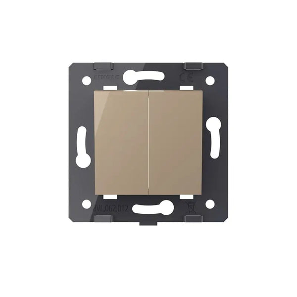 Livolo | Goud | 2 | Module | Puls | Wipschakelaar   
