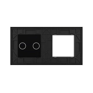 Livolo | Zwart | SR+2 | Glasplaat | Combinatie Livolo Nederland B.V.