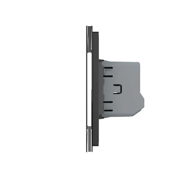 Livolo | Zwart | SR+1 | Aan/Uit | Wandcontactdoos | Schakelaar Livolo Nederland B.V.
