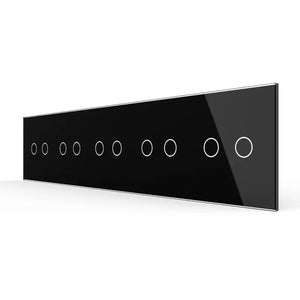Livolo | Zwart | 2+2+2+2+2 | Glasplaat | Touchschakelaar Livolo Nederland B.V.