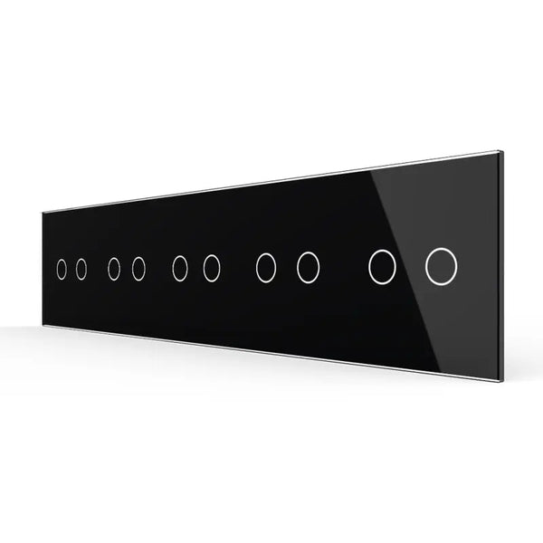 Livolo | Zwart | 2+2+2+2+2 | Glasplaat | Touchschakelaar Livolo Nederland B.V.