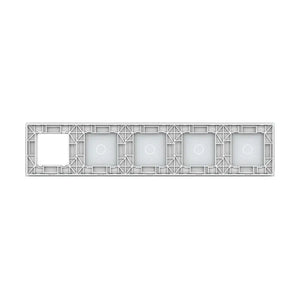 Livolo | Wit | 1+1+1+1+SR | Glasplaat | Touchschakelaar Livolo Nederland B.V.