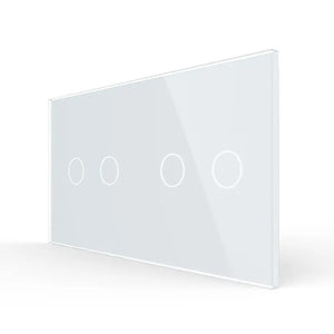 Livolo | Wit | 2+2 | Glasplaat | Touchschakelaar Livolo Nederland B.V.