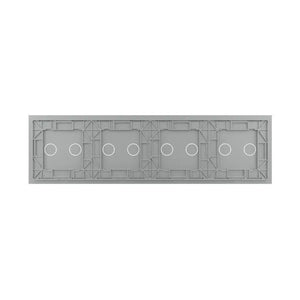 Livolo | Grijs | 2+2+2+2 | Glasplaat | Touchschakelaar Livolo Nederland B.V.